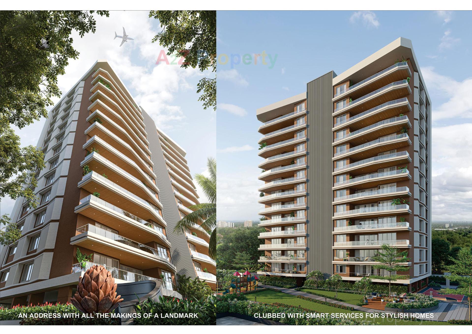 3D Elevation of real estate project Avadh Bertina located at Vesu, Surat, Gujarat