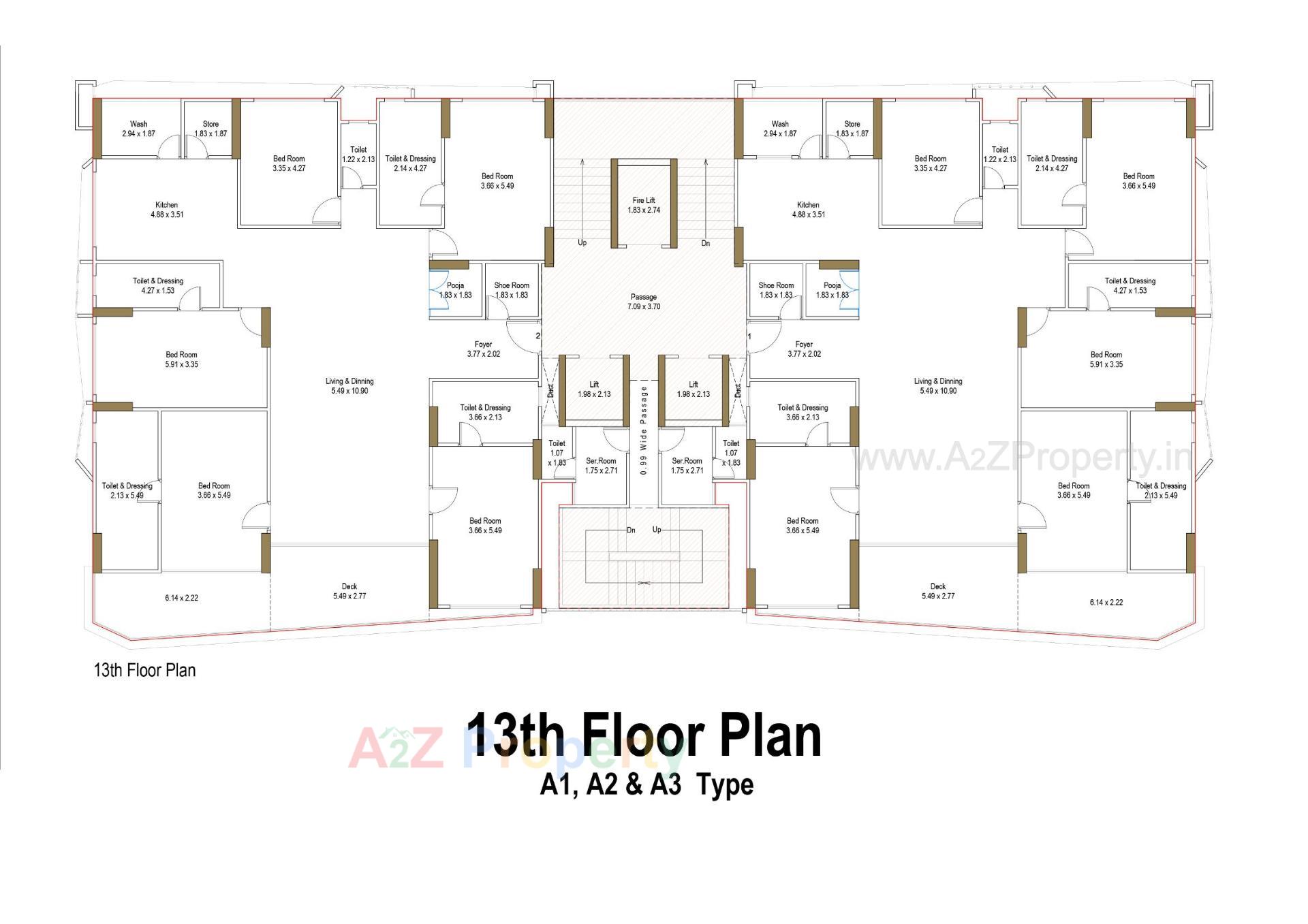 Layout of real estate project Avadh Bertina located at Vesu, Surat, Gujarat