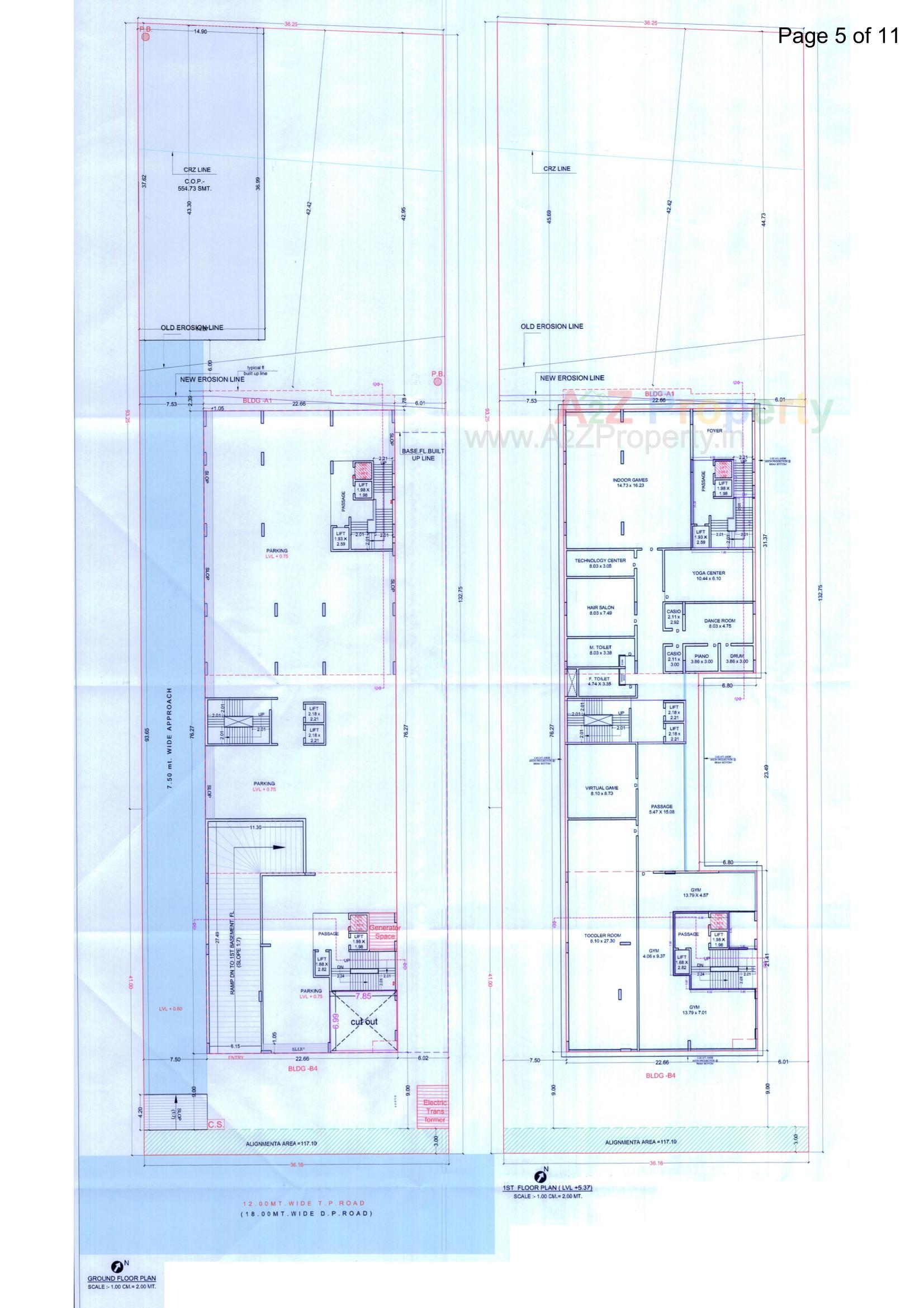 Layout of real estate project Avadh Classima located at Rundh, Surat, Gujarat