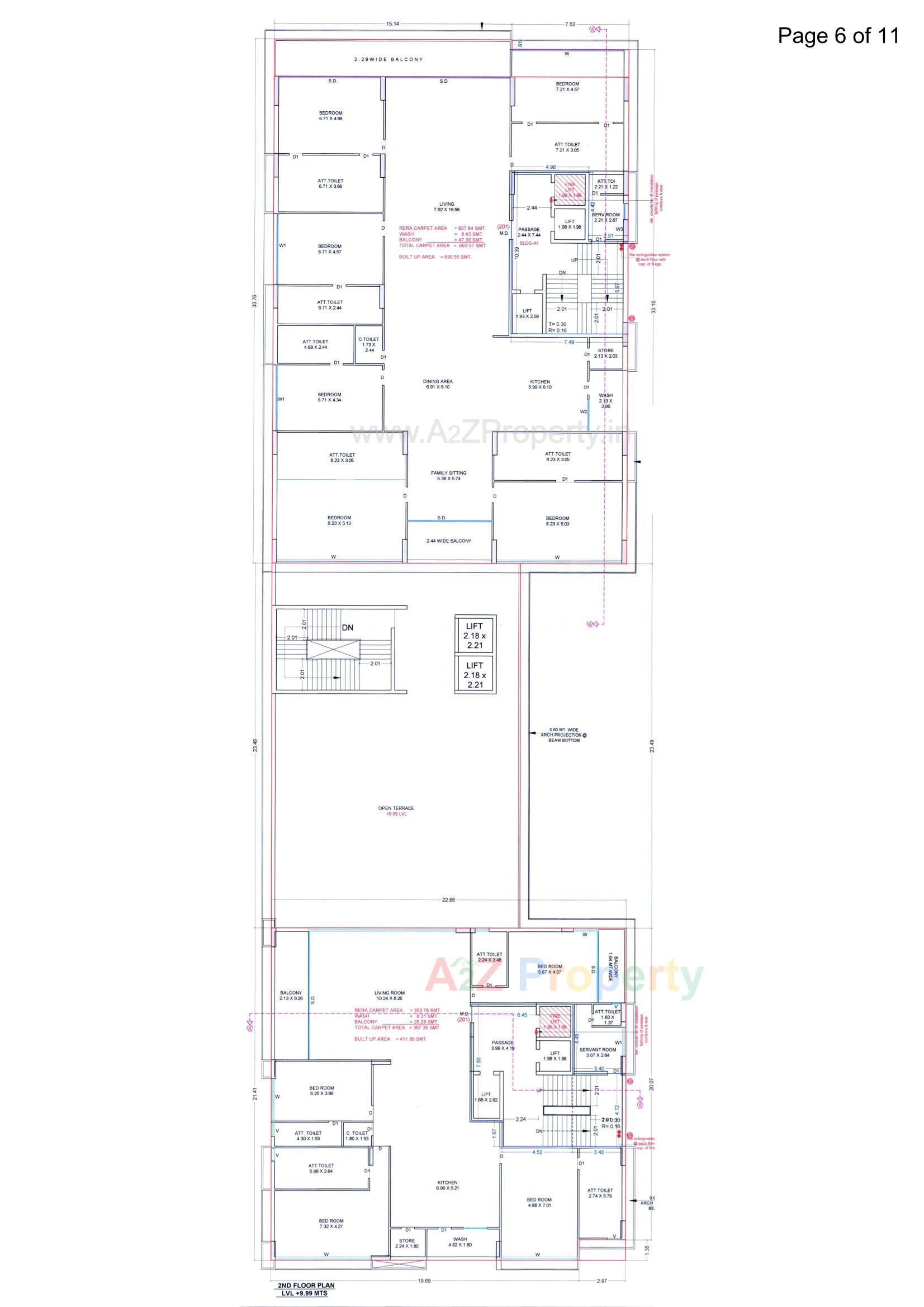 Layout of real estate project Avadh Classima located at Rundh, Surat, Gujarat