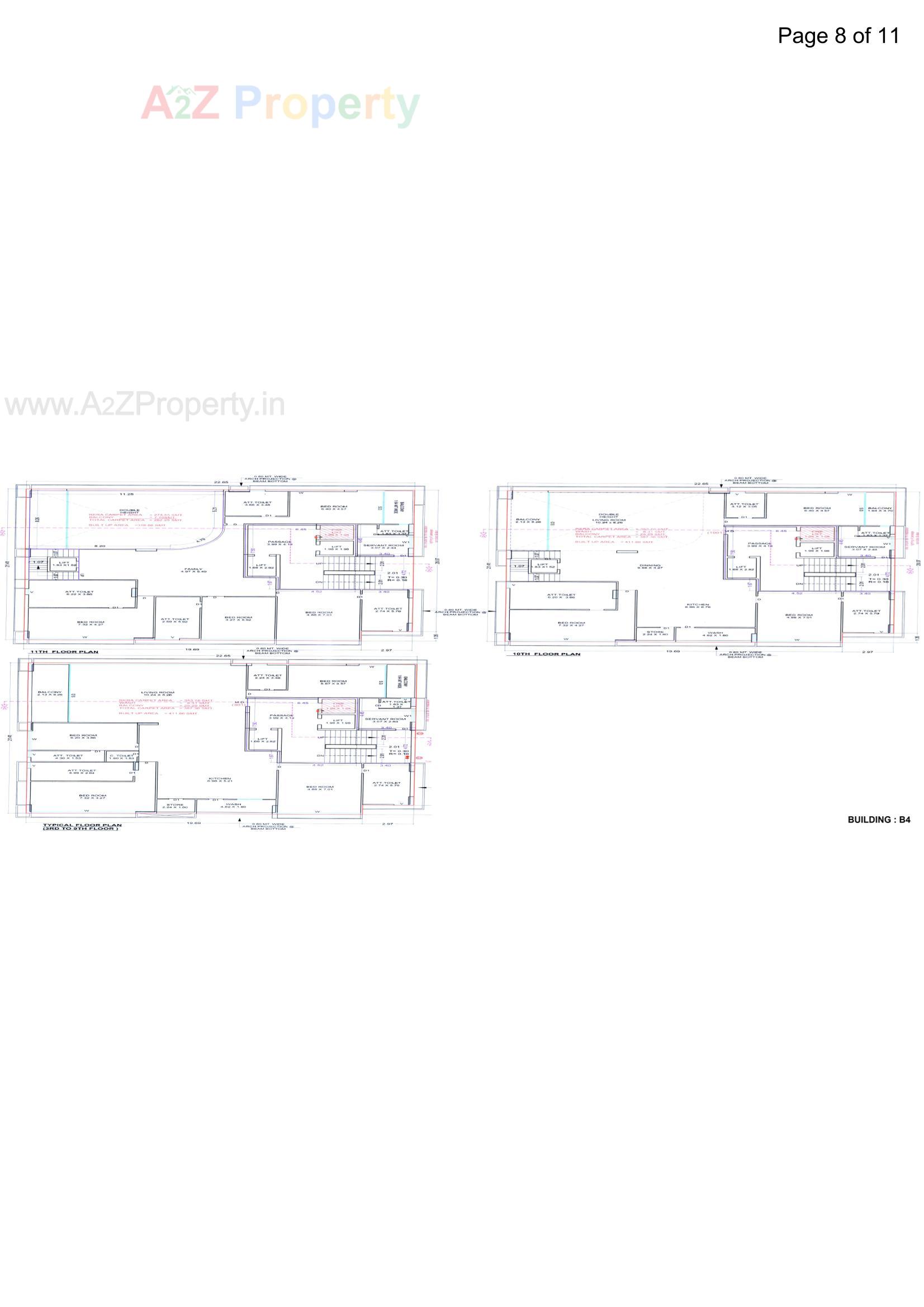 Layout of real estate project Avadh Classima located at Rundh, Surat, Gujarat