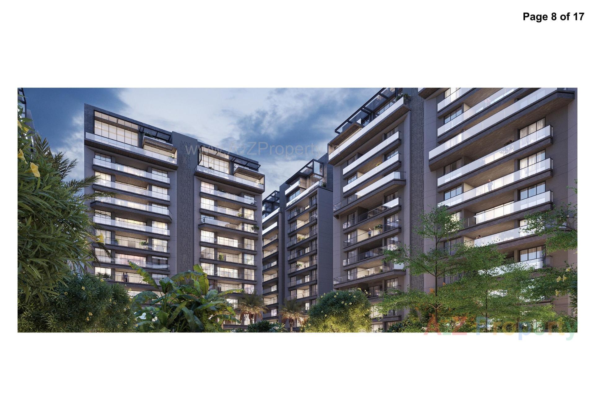 3D Elevation of real estate project Avadh Erlica located at Vesu, Surat, Gujarat