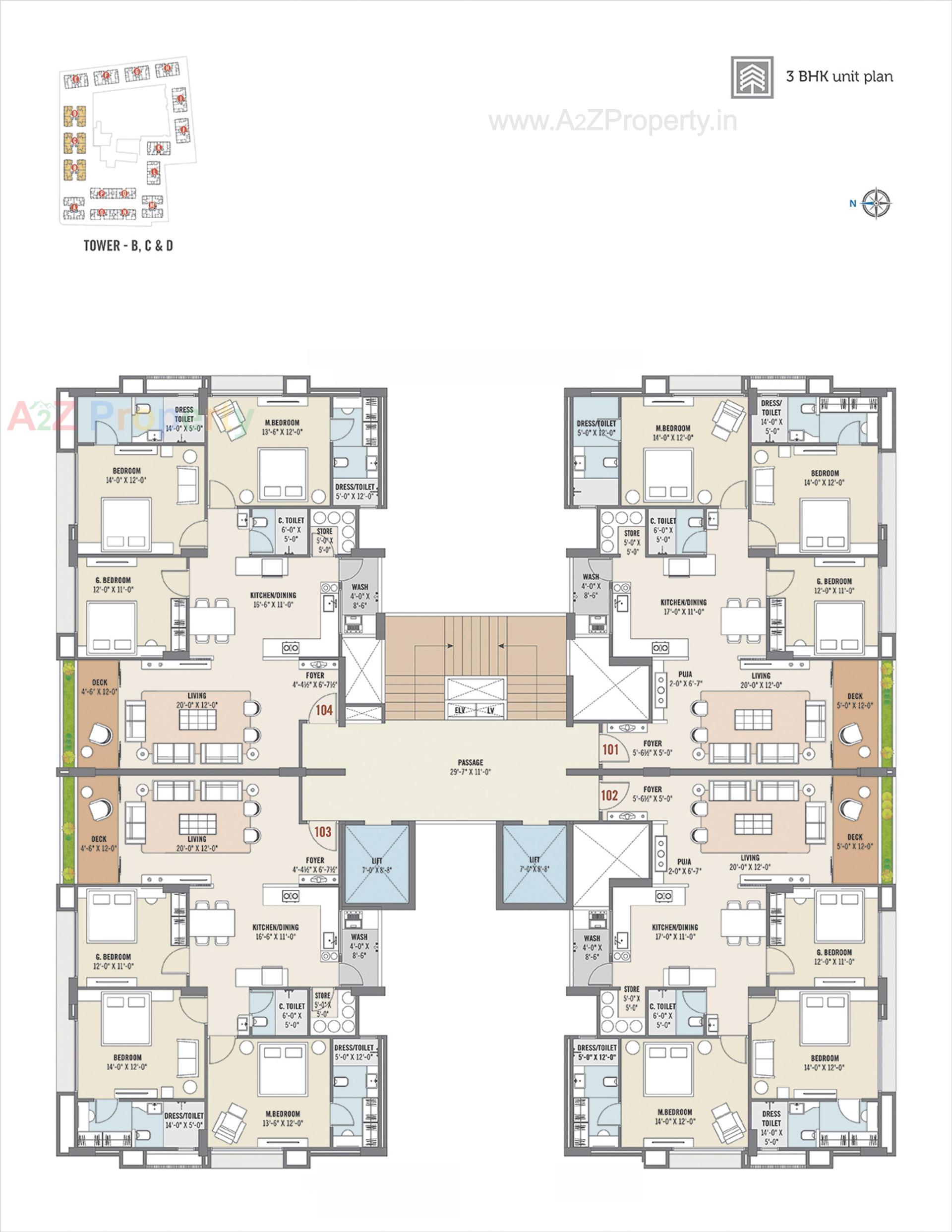 Layout of real estate project Avadh Hebitat located at Dumas, Surat, Gujarat