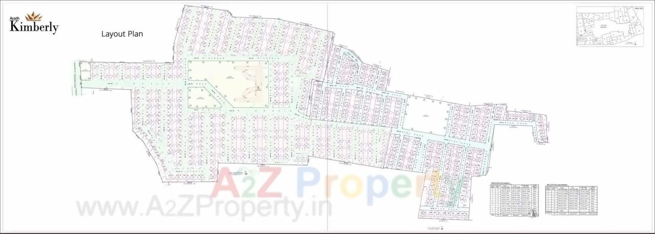 Layout of real estate project Avadh Kimberly located at Palsana, Surat, Gujarat