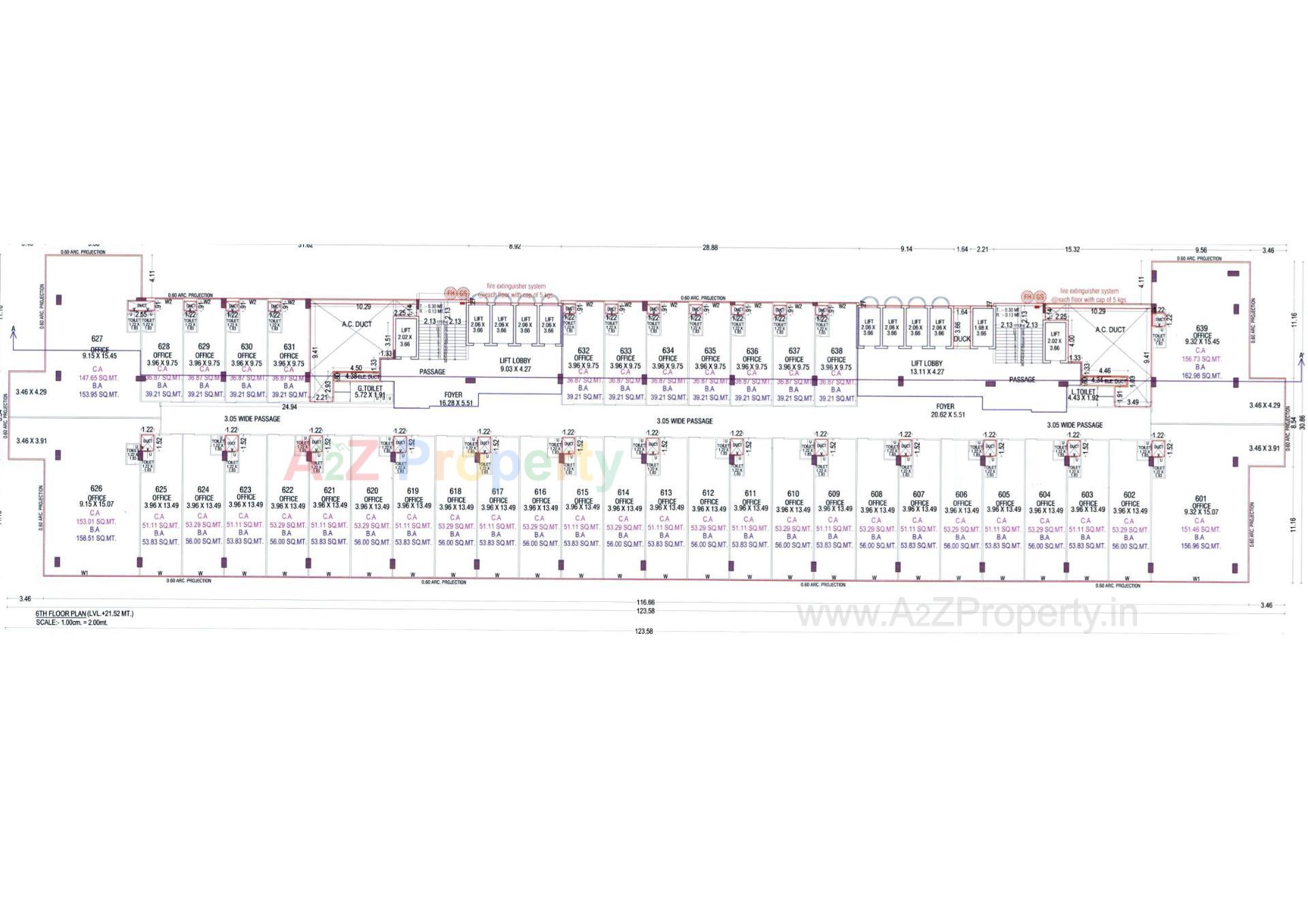 Layout of real estate project Avadh Kontina located at Vesu, Surat, Gujarat