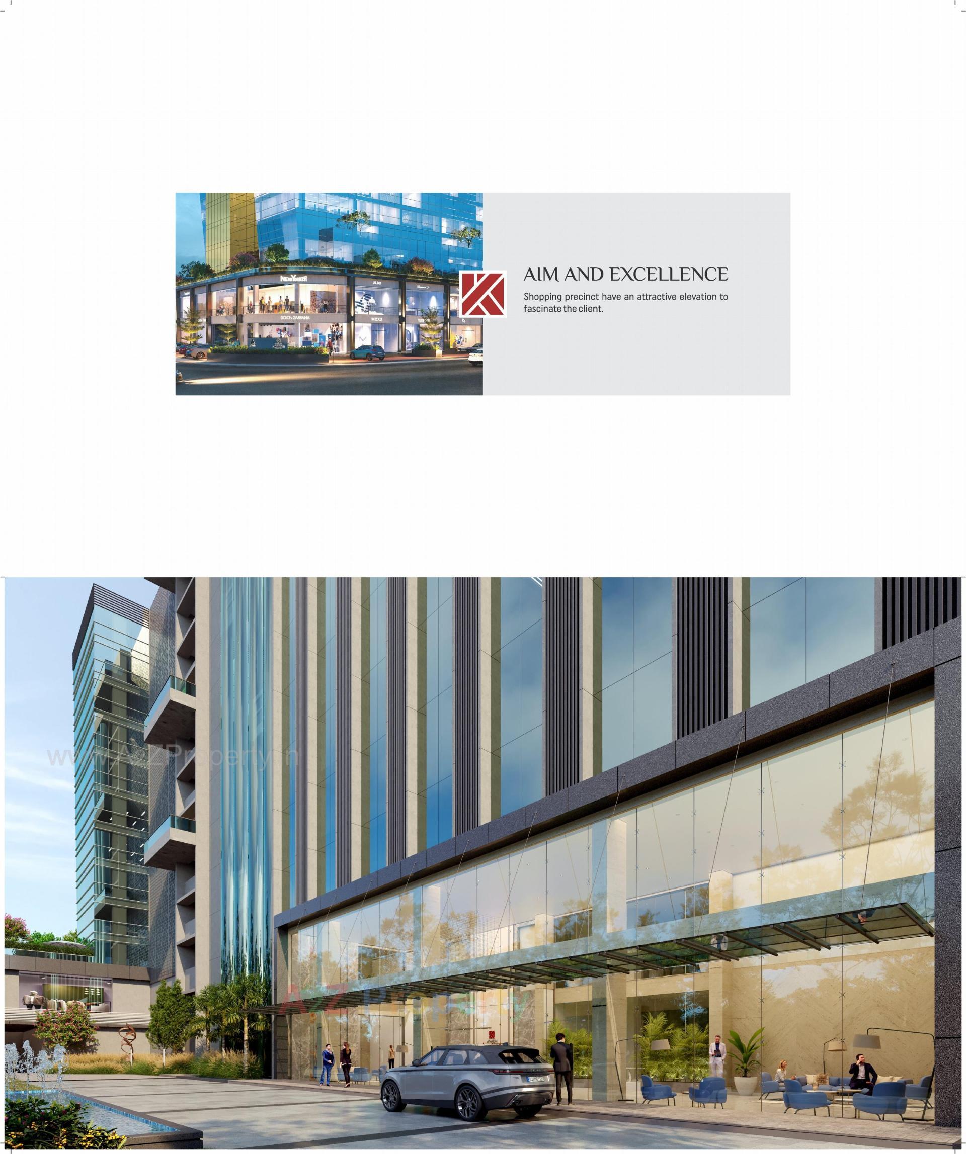 3D Elevation of real estate project Avadh Kontina located at Vesu, Surat, Gujarat