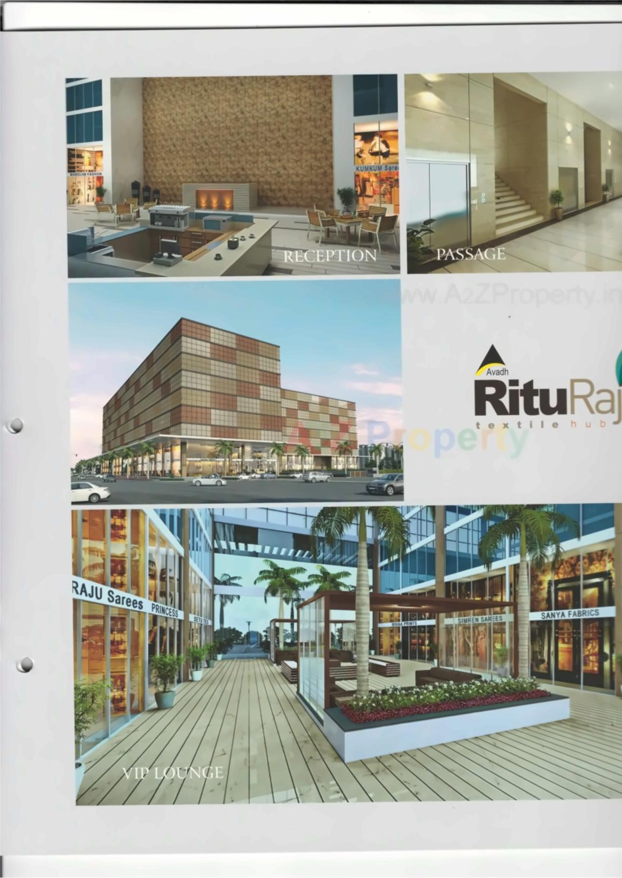 3D Elevation of real estate project Avadh Rituraj Textile Hub located at Parvat, Surat, Gujarat