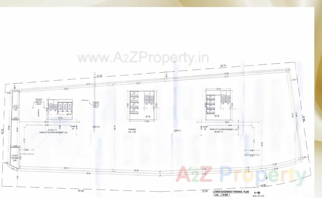 Layout of real estate project Avadh Textile Market located at Puna, Surat, Gujarat