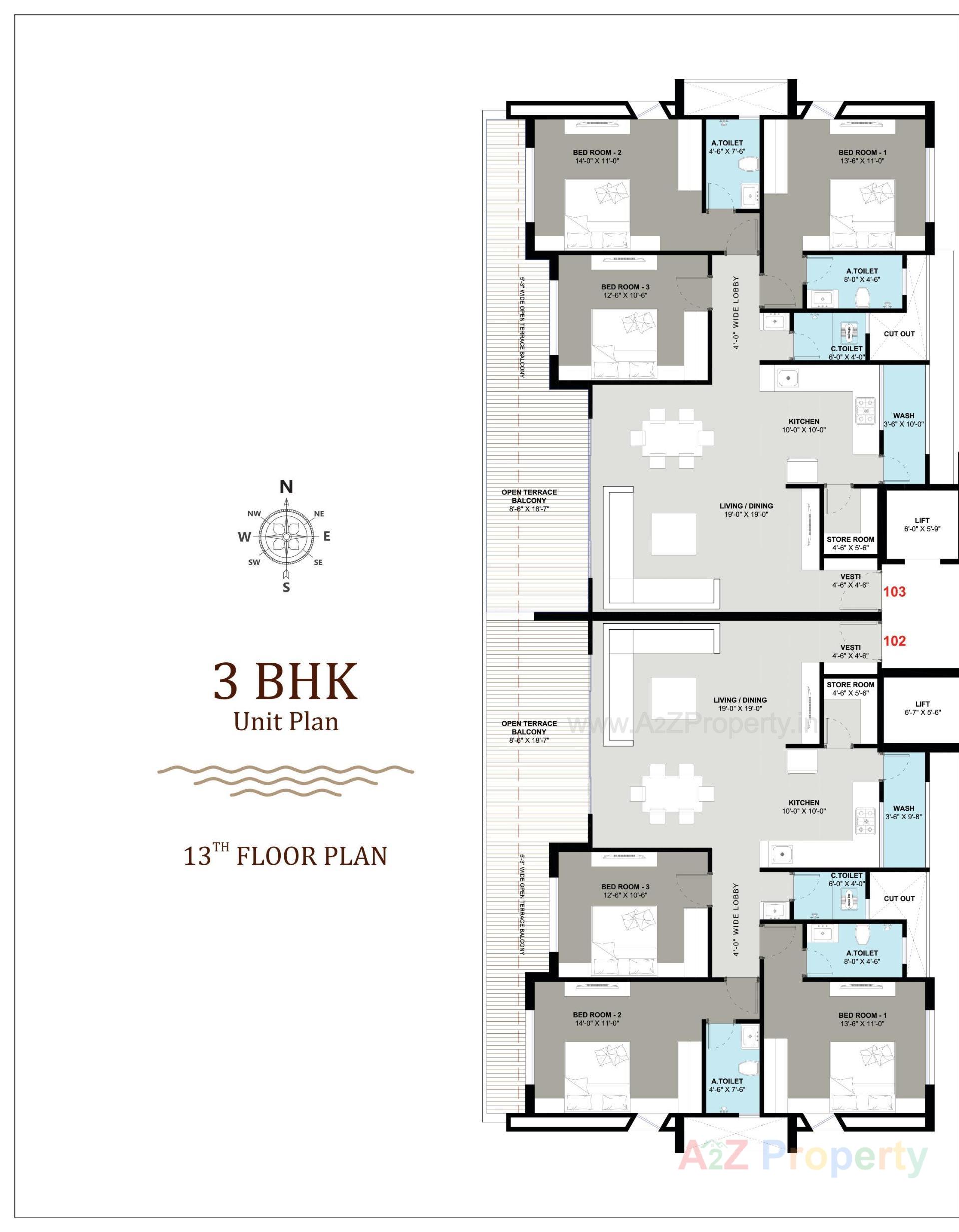 Layout of real estate project Avenue located at Singanpore, Surat, Gujarat