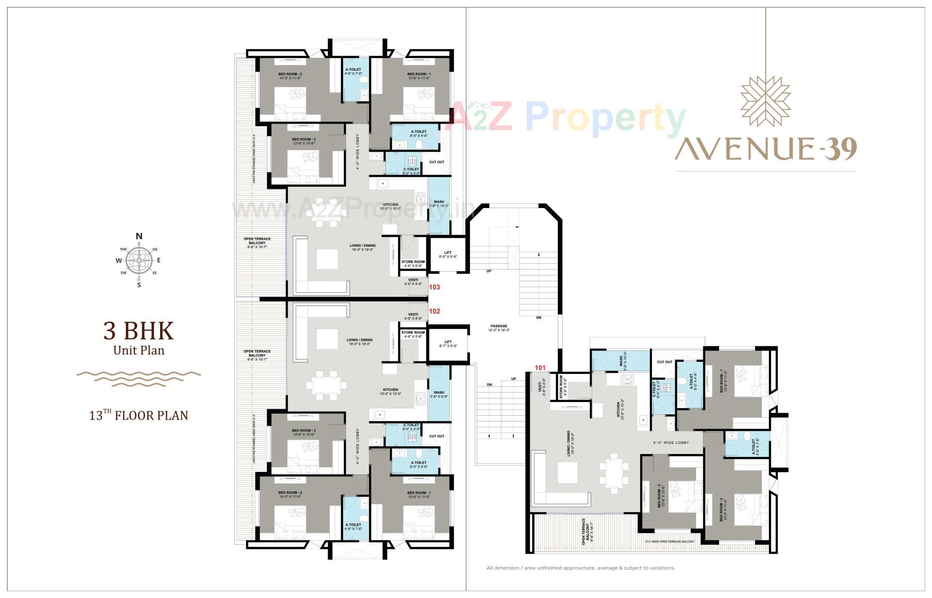 Layout of real estate project Avenue located at Singanpore, Surat, Gujarat