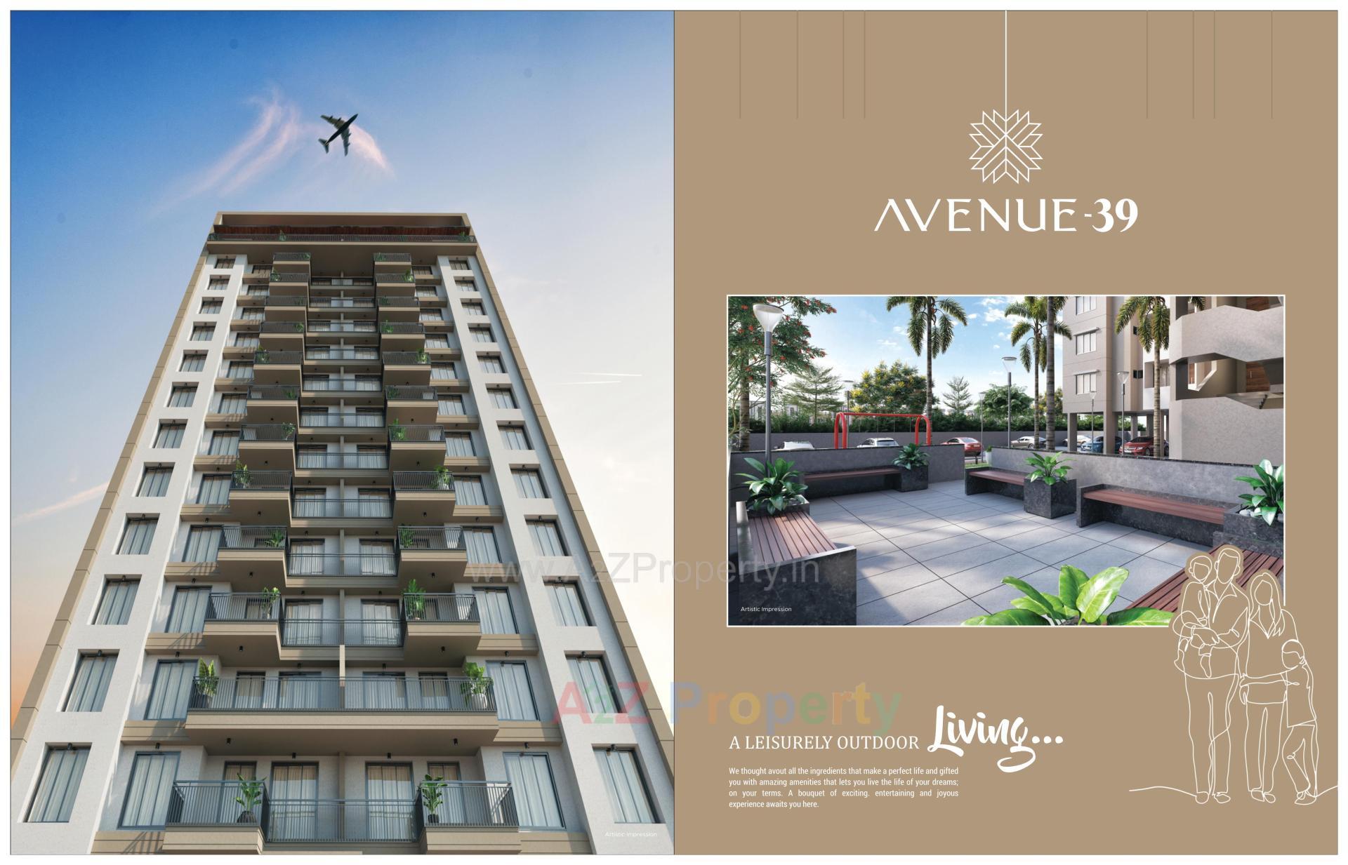 3D Elevation of real estate project Avenue located at Singanpore, Surat, Gujarat
