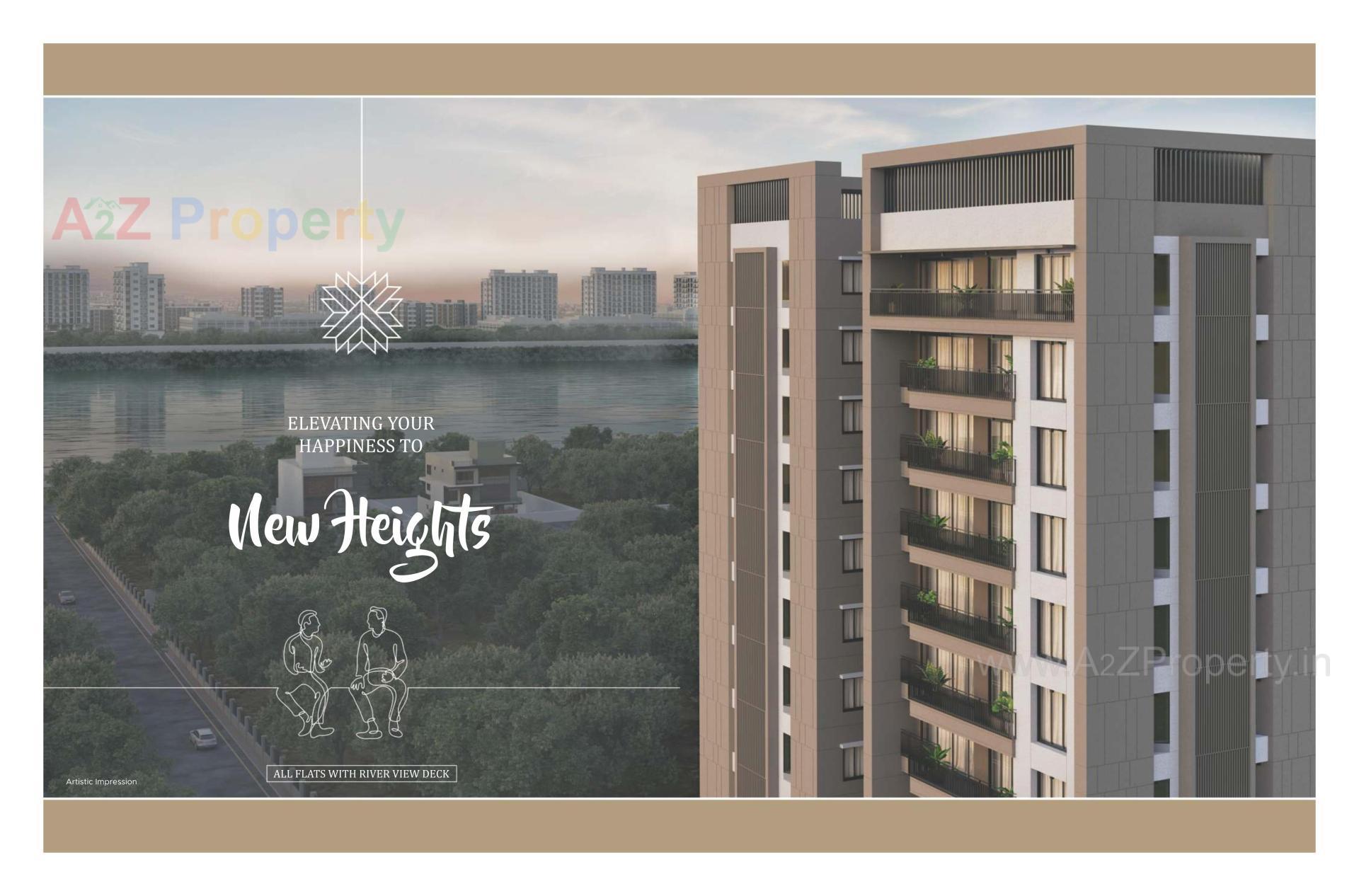 3D Elevation of real estate project Avenue located at Singanpore, Surat, Gujarat