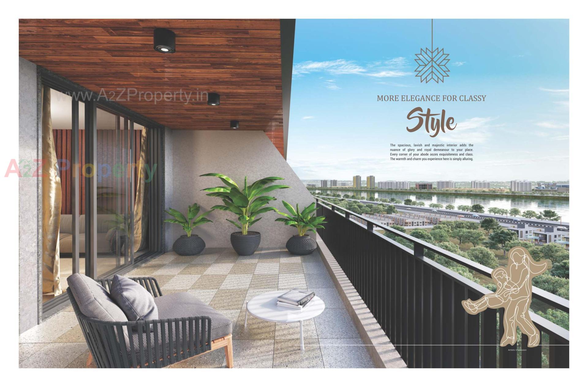 3D Elevation of real estate project Avenue located at Singanpore, Surat, Gujarat