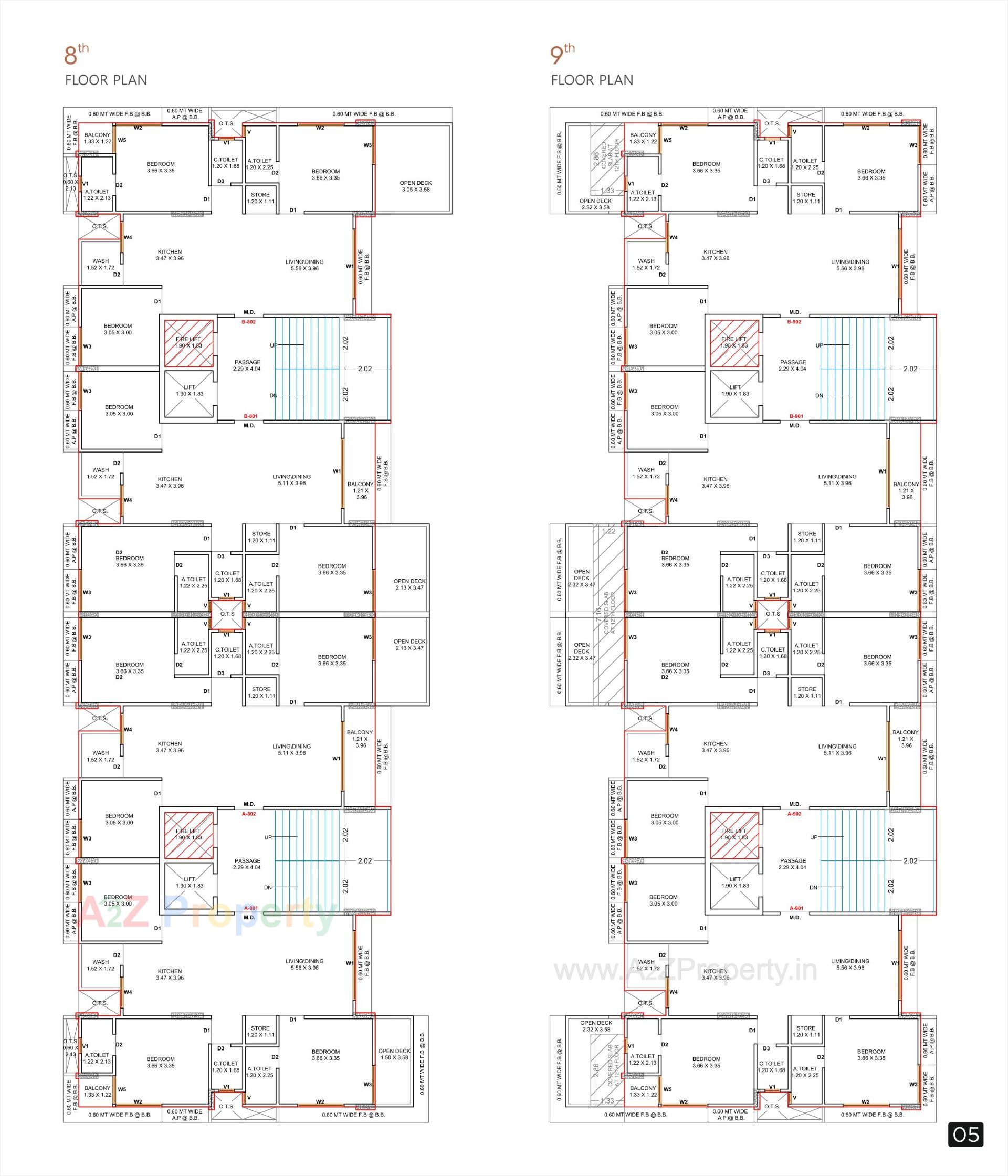 Layout of real estate project Avkash located at Dabholi-ta, Surat, Gujarat