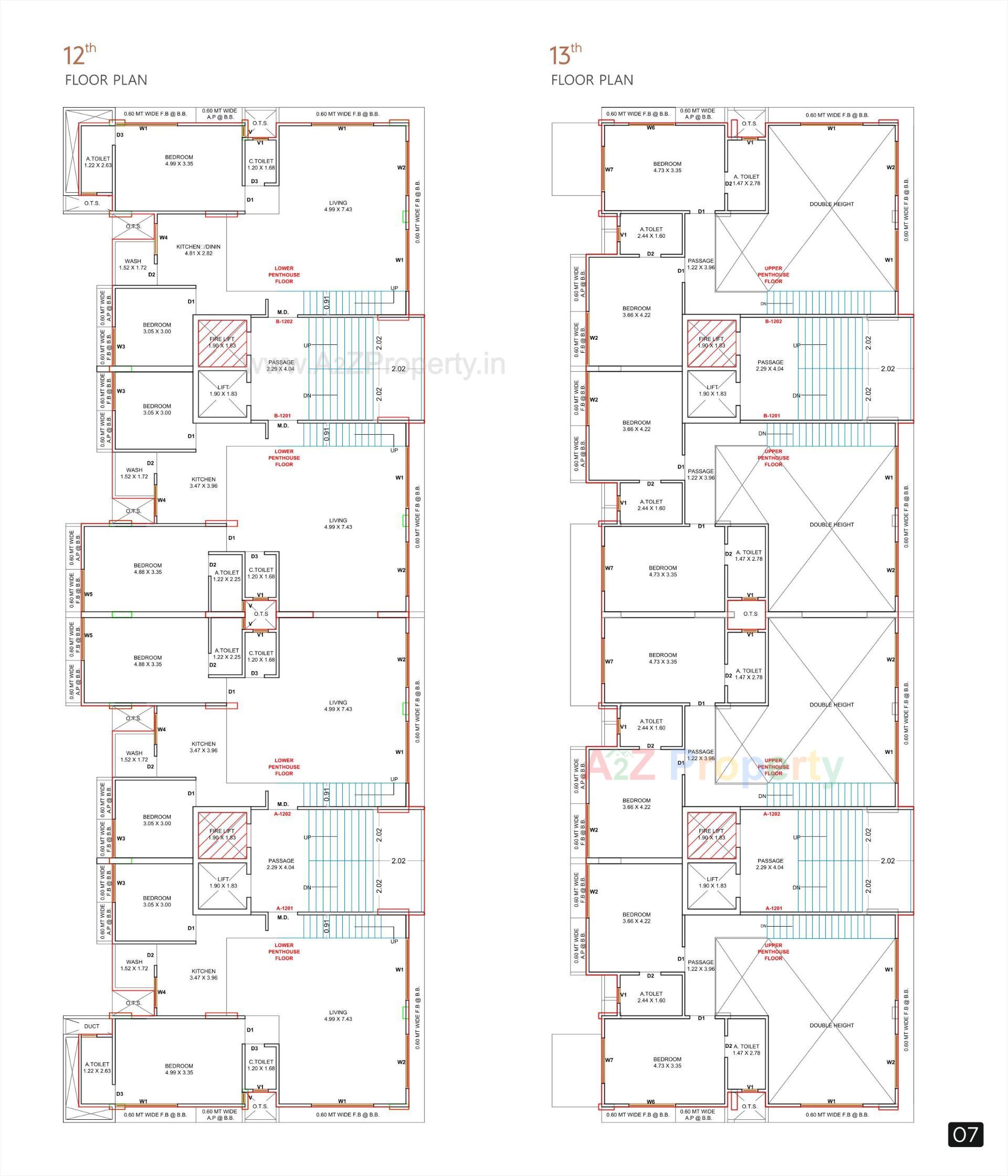 Layout of real estate project Avkash located at Dabholi-ta, Surat, Gujarat