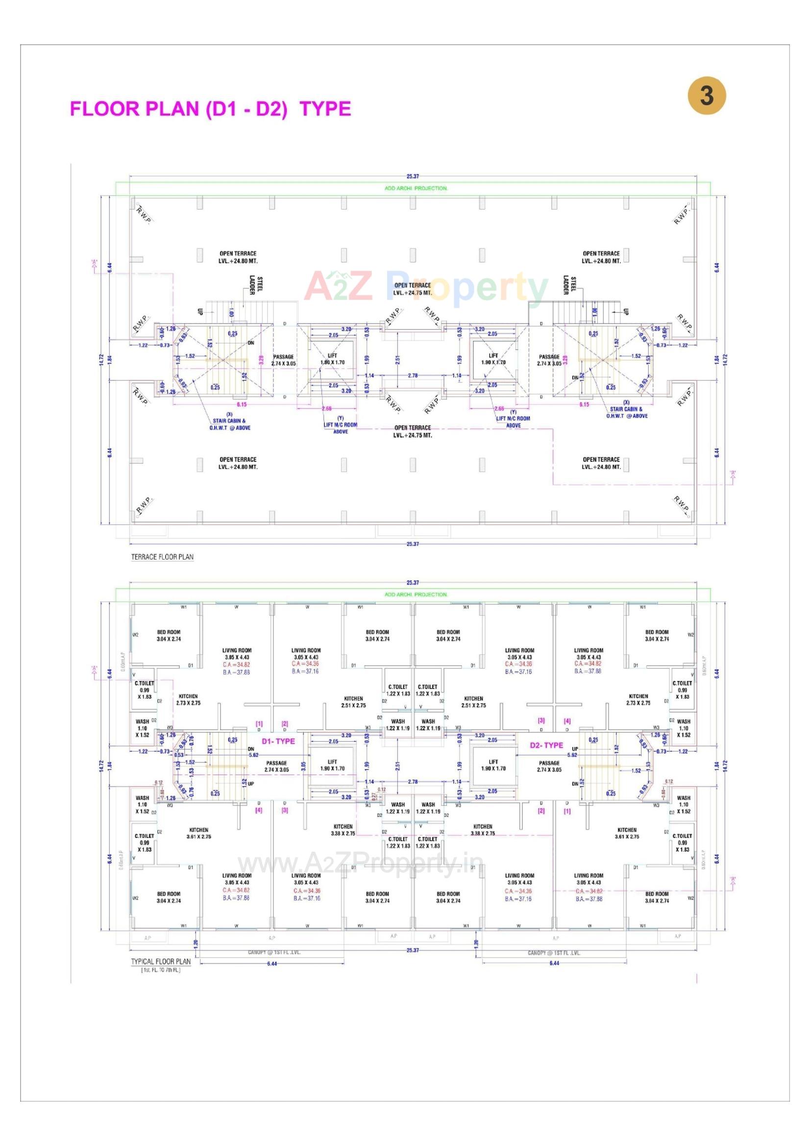 Layout of real estate project Ayodhya Nagari located at Dindoli, Surat, Gujarat