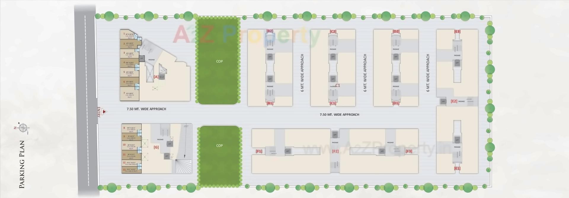 Layout of real estate project Ayodhya Nagri located at Surat, Surat, Gujarat