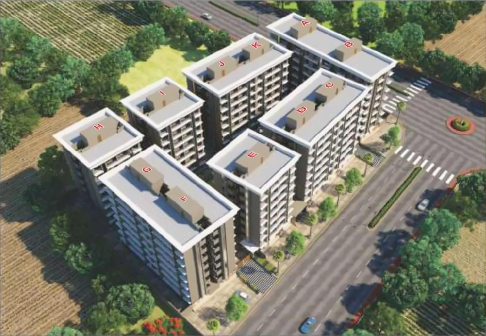 3D Elevation of real estate project Balaji Residency located at Dindoli, Surat, Gujarat