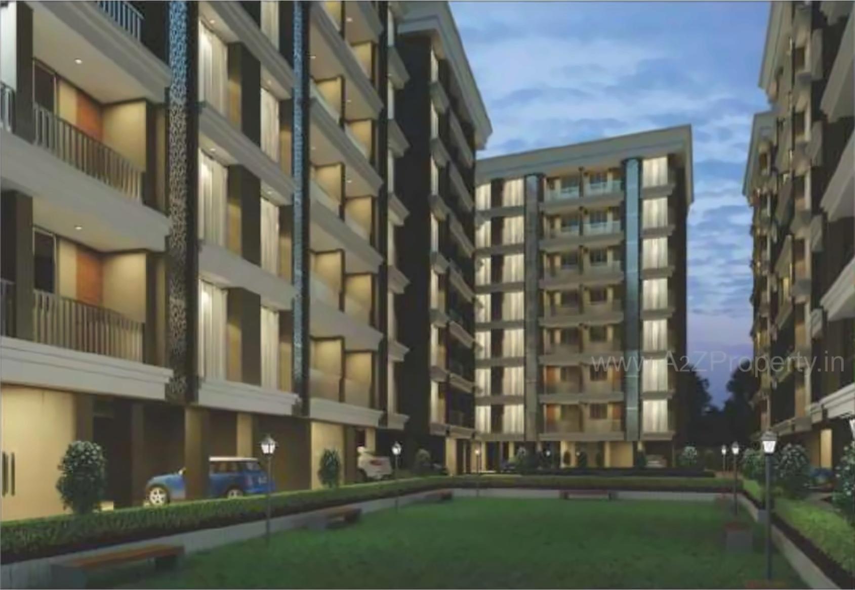 3D Elevation of real estate project Balaji Residency located at Dindoli, Surat, Gujarat