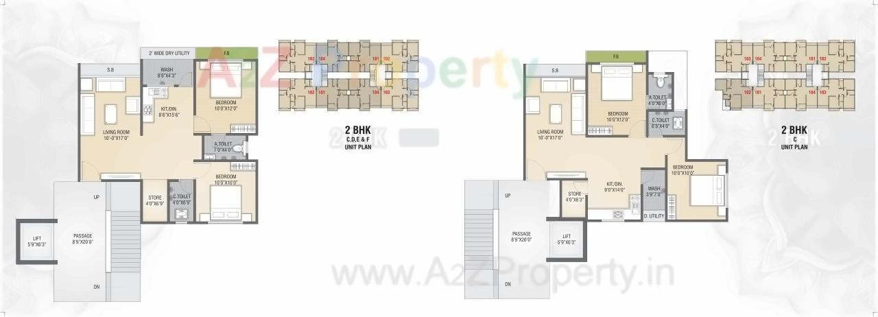Layout of real estate project Bansari Luxuria located at Kholvad, Surat, Gujarat