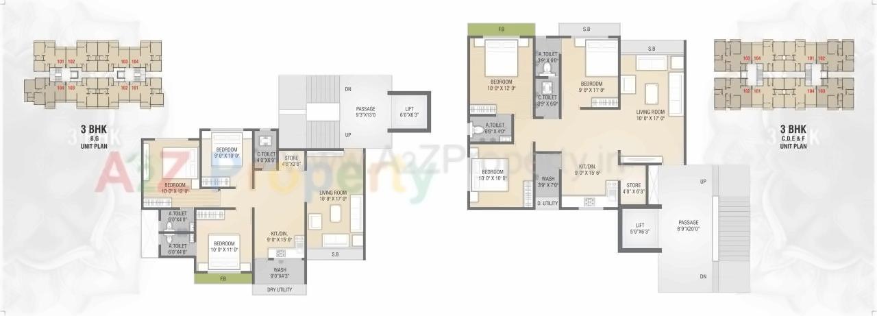 Layout of real estate project Bansari Luxuria located at Kholvad, Surat, Gujarat