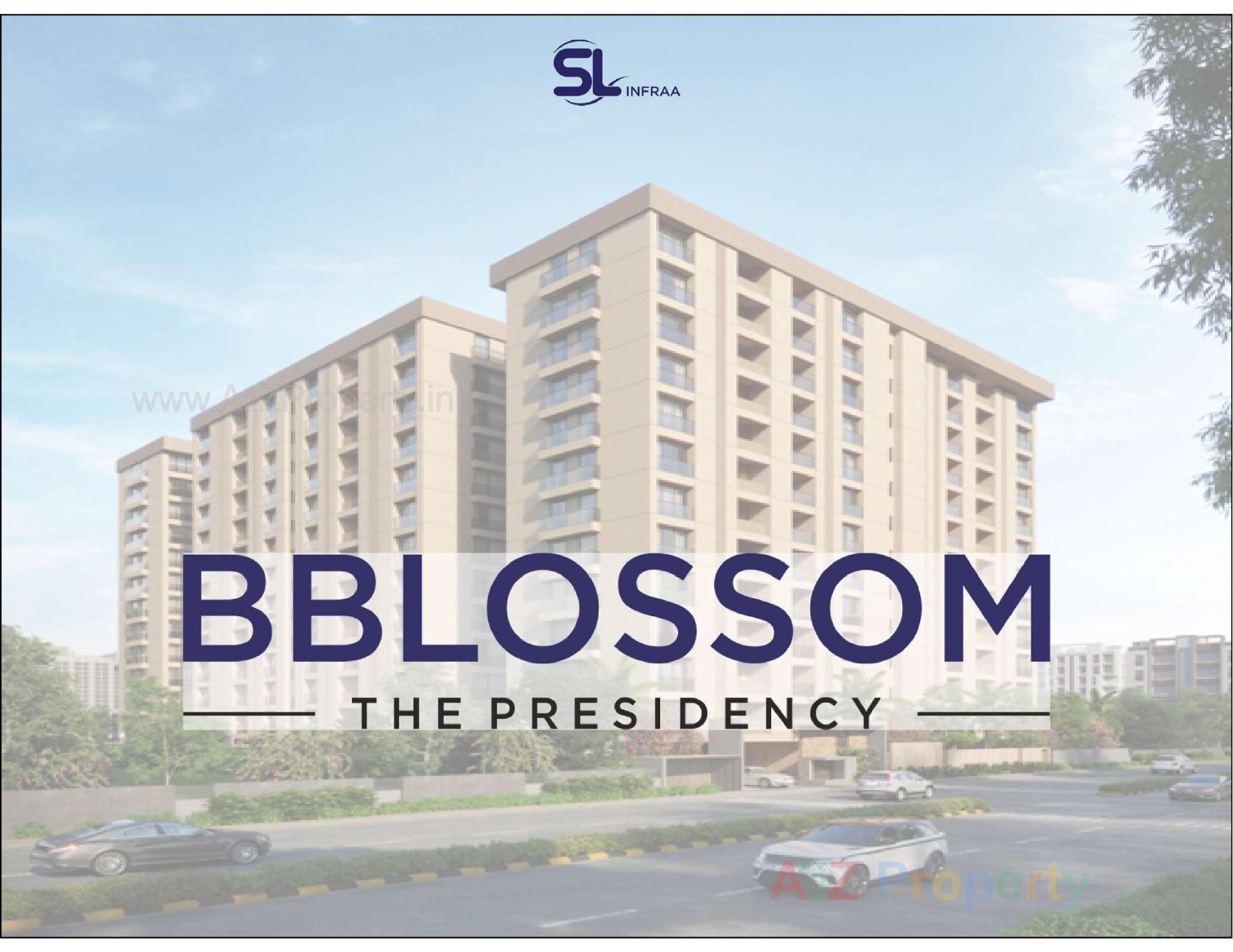 3D Elevation of real estate project Bblossom The Presidency located at Vesu, Surat, Gujarat