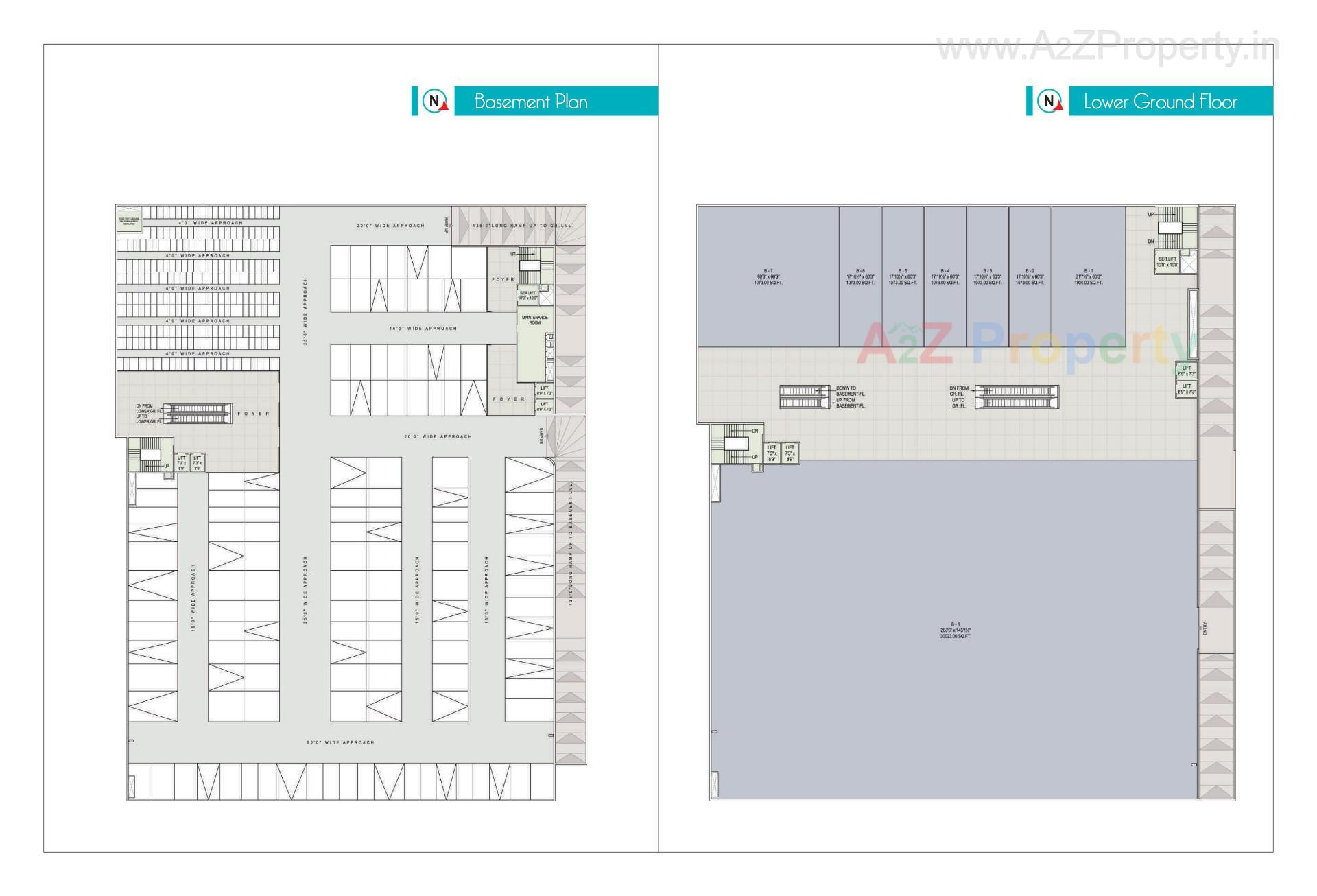 Layout of real estate project Be Mall located at Bardoli, Surat, Gujarat