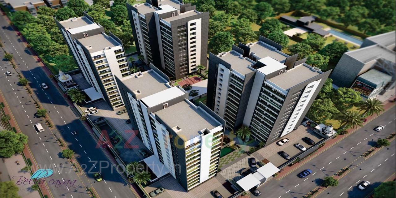 3D Elevation of real estate project Bellacasaa located at Bhimrad, Surat, Gujarat