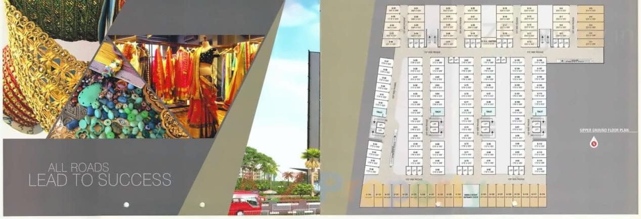 Layout of real estate project Bellagio Lace Textile Market located at Puna, Surat, Gujarat