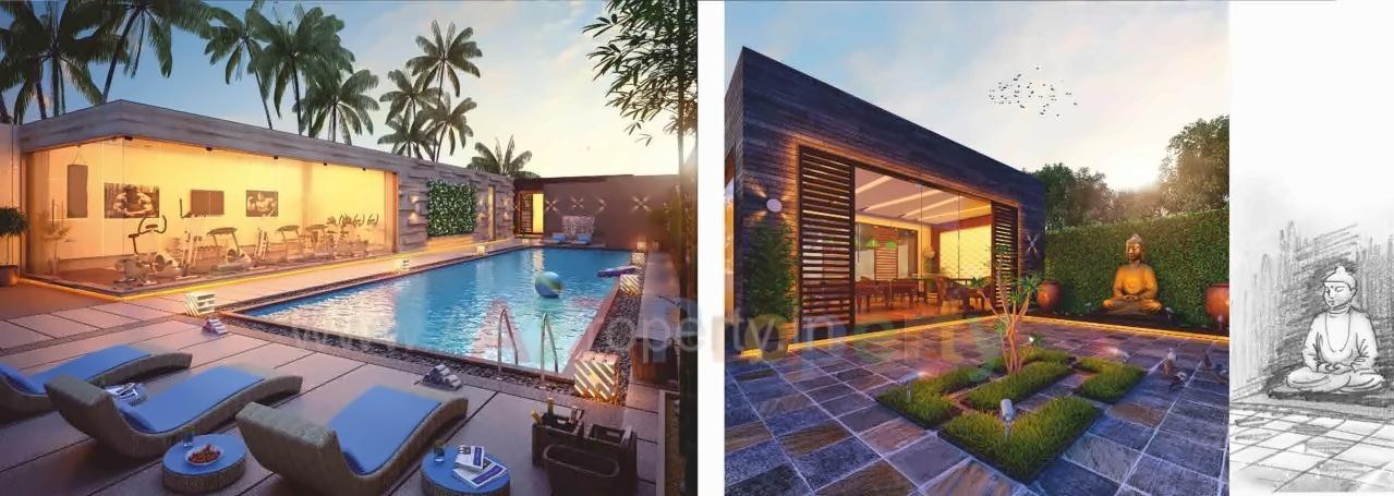 3D Elevation of real estate project Beyond Villa located at Jahangirabad, Surat, Gujarat