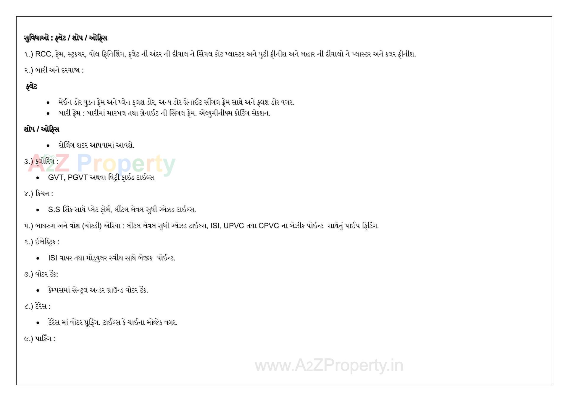  of real estate project Bhavya Resi Plaza located at Unn, Surat, Gujarat