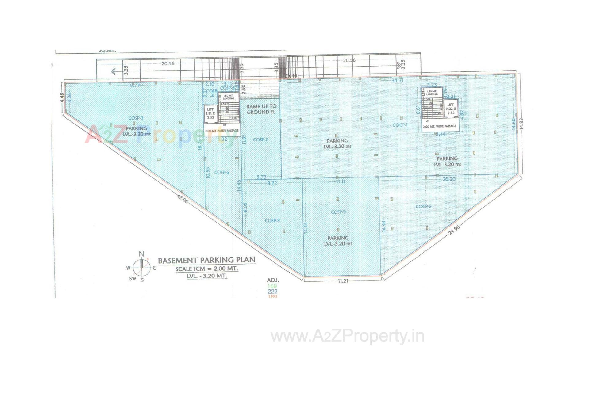 Layout of real estate project Bhavya Resi Plaza located at Unn, Surat, Gujarat
