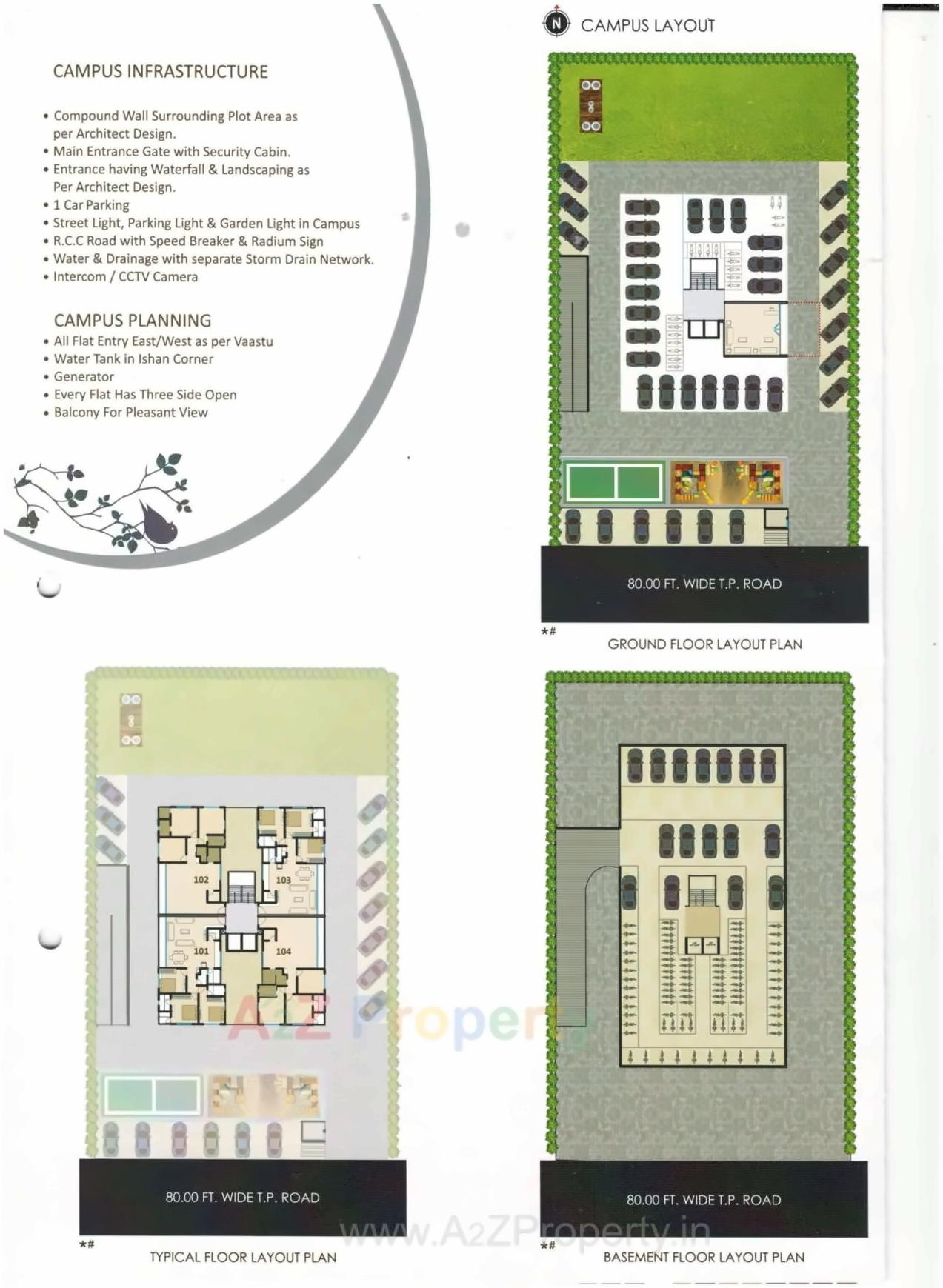 Layout of real estate project Bhoomipujya Residency located at Pal, Surat, Gujarat