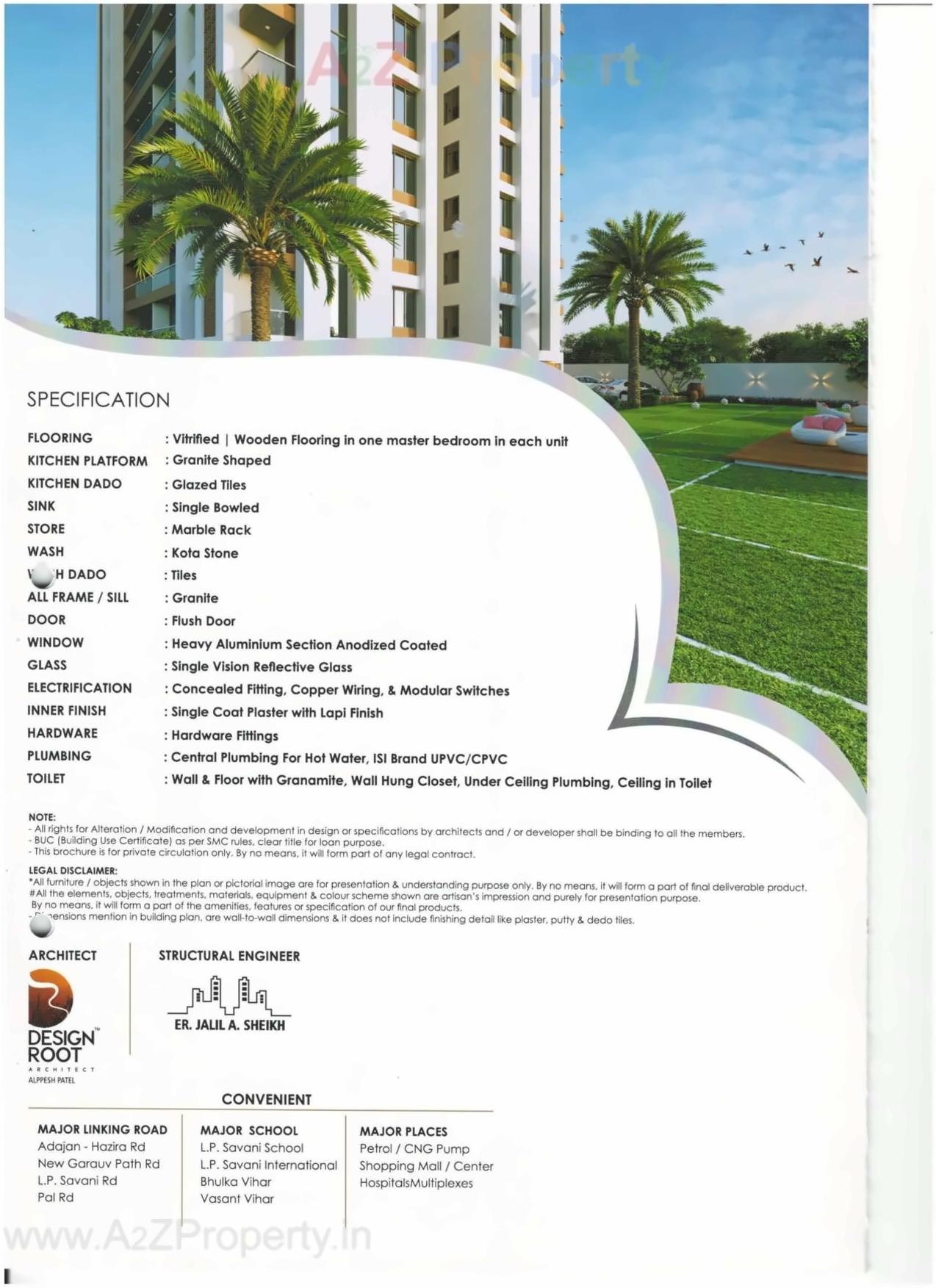  of real estate project Bhoomipujya Residency located at Pal, Surat, Gujarat