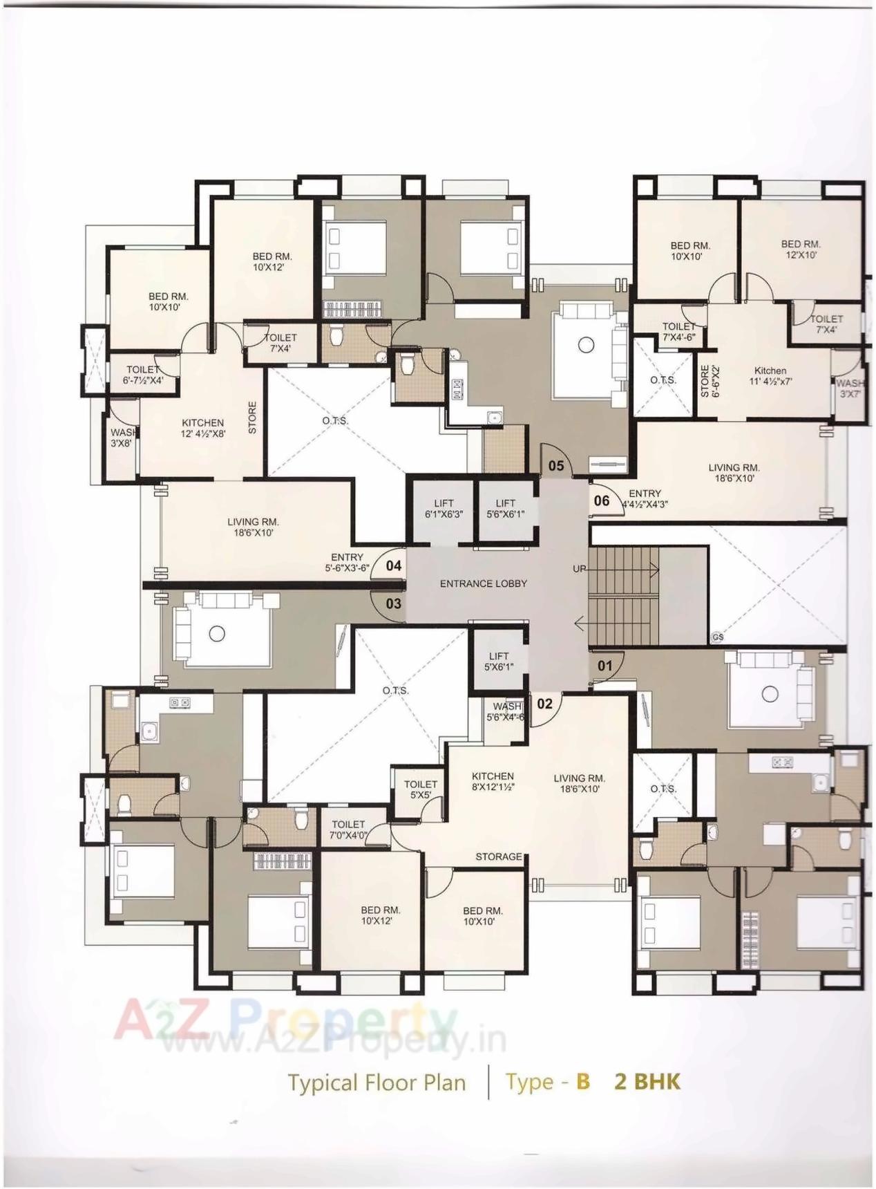 Layout of real estate project Bilvam Heights located at Surat, Surat, Gujarat