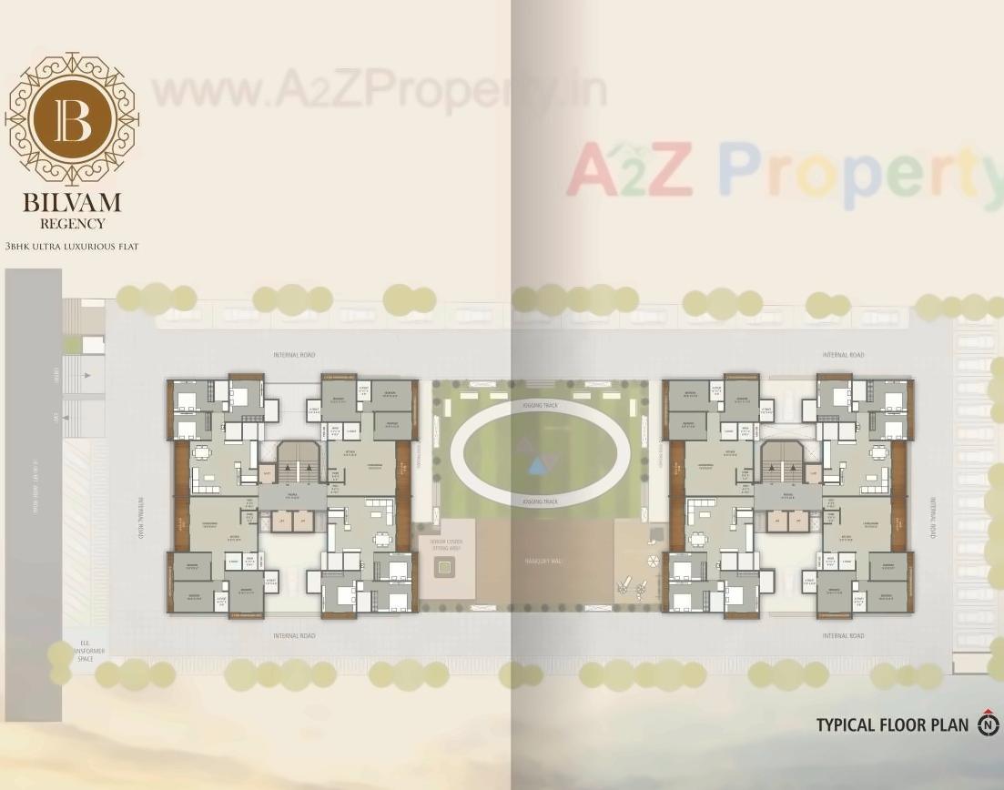 Layout of real estate project Bilvam Regency located at Palanpur, Surat, Gujarat