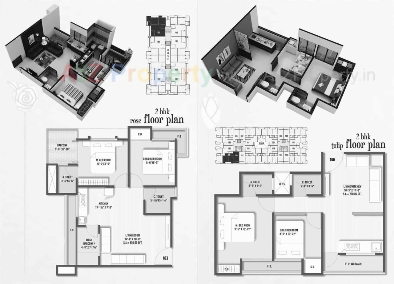 Layout of real estate project Blossom Park located at Kadodara, Surat, Gujarat