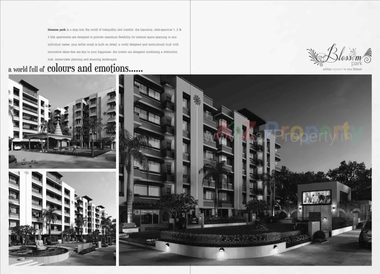 3D Elevation of real estate project Blossom Park located at Kadodara, Surat, Gujarat