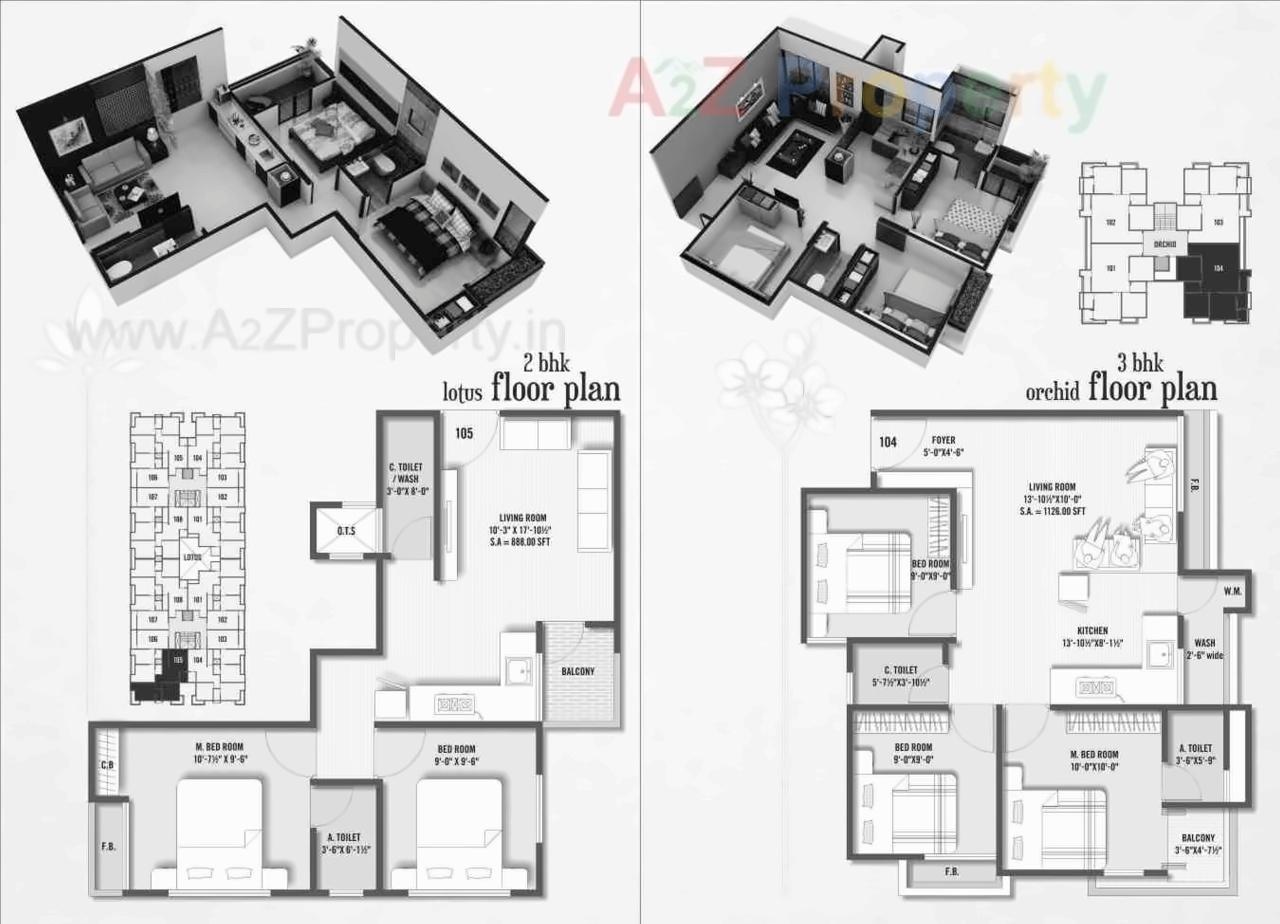 Layout of real estate project Blossom Park located at Kadodara, Surat, Gujarat