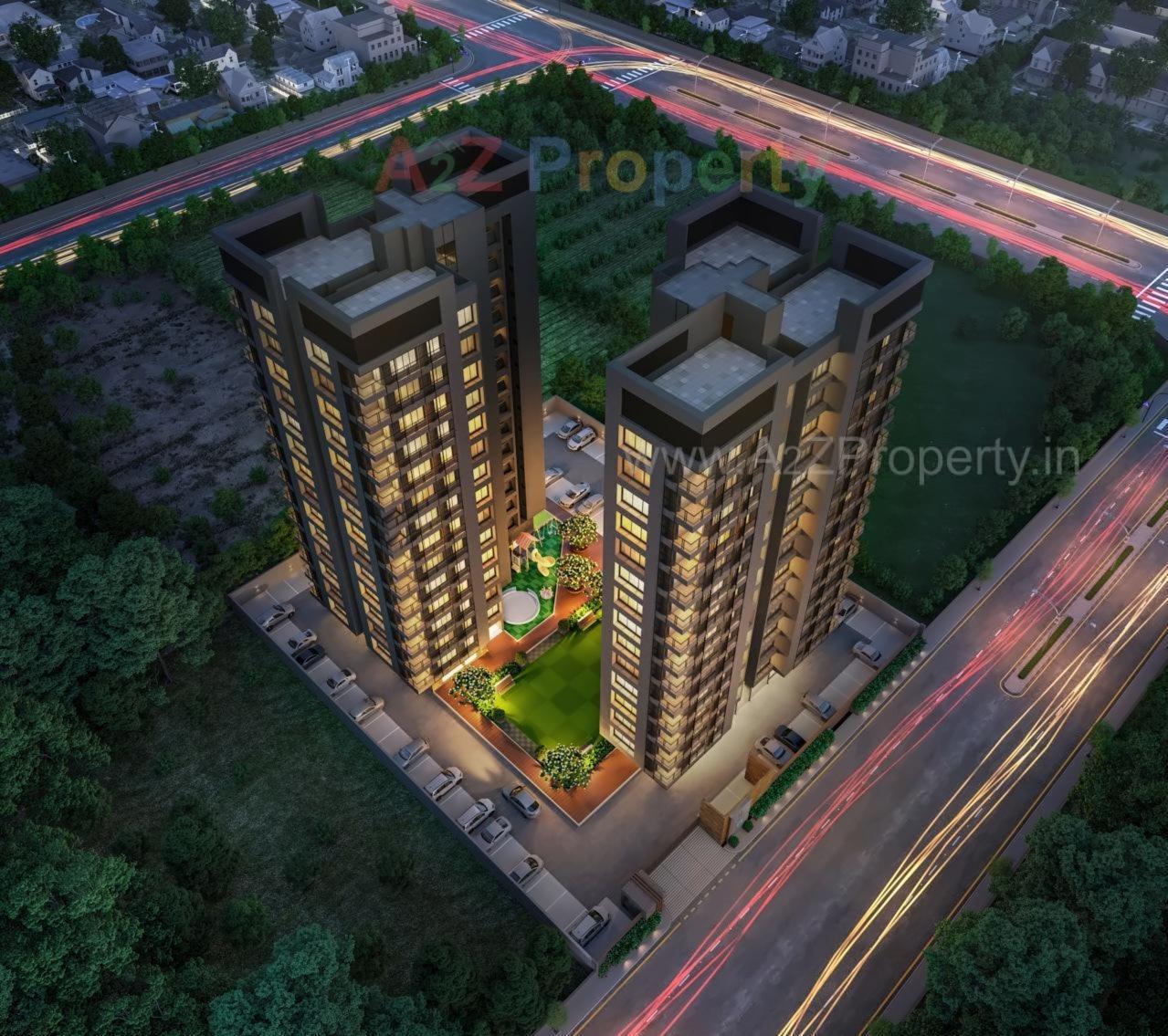 3D Elevation of real estate project Blu Altezza located at Pal, Surat, Gujarat