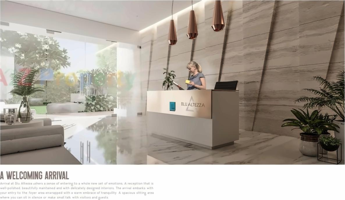 3D Elevation of real estate project Blu Altezza located at Pal, Surat, Gujarat