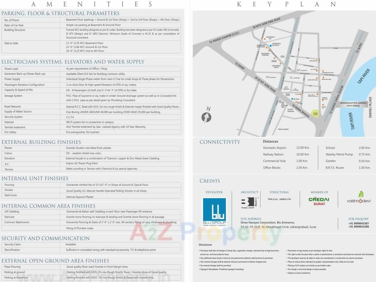  of real estate project Blu Eminence located at Surat, Surat, Gujarat