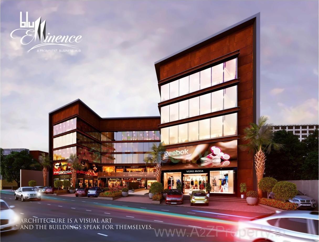 3D Elevation of real estate project Blu Eminence located at Surat, Surat, Gujarat