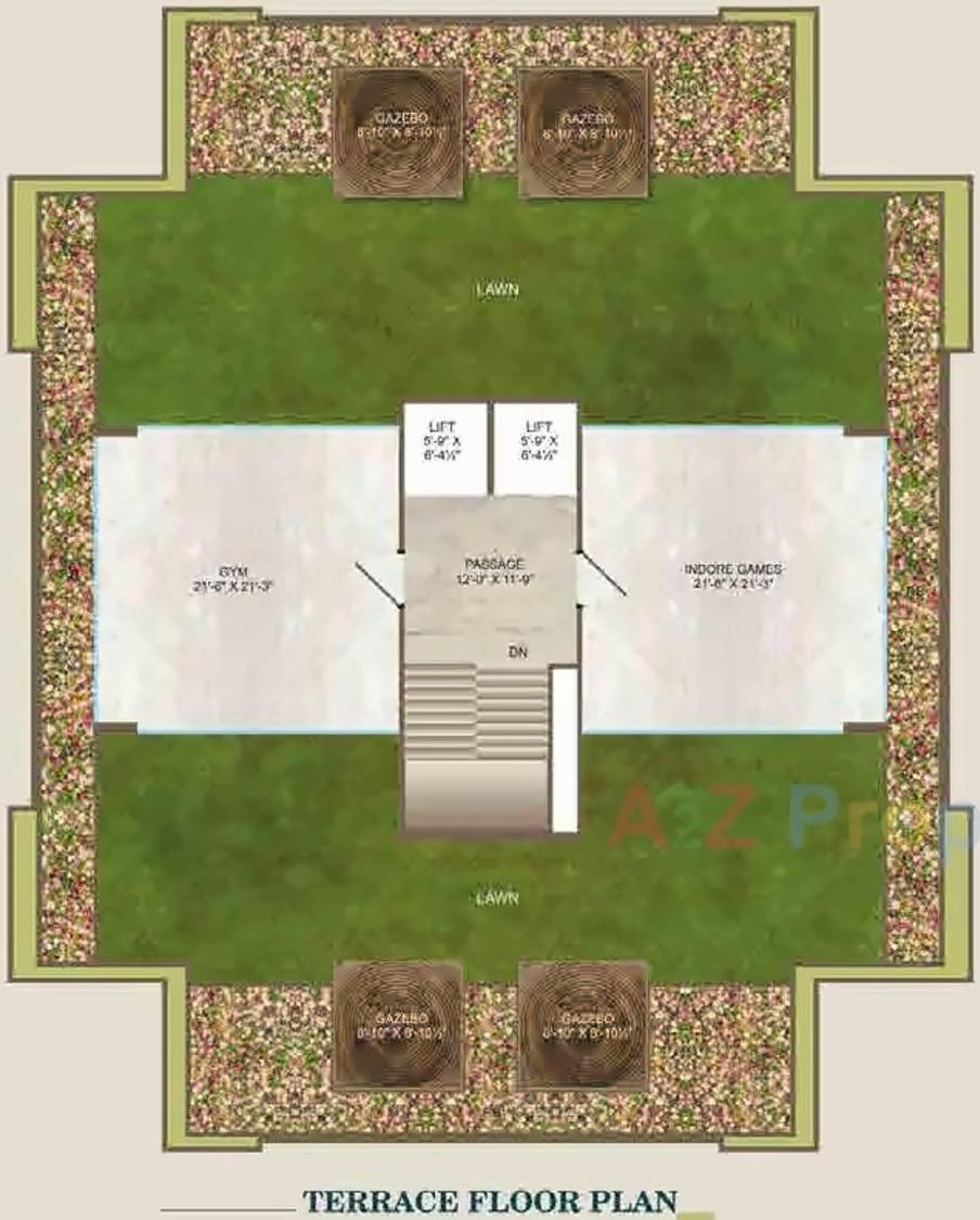 Layout of real estate project Blu Quince located at Pal, Surat, Gujarat