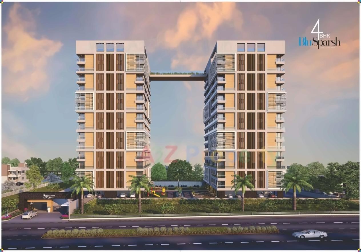 3D Elevation of real estate project Blu Sparsh located at Surat, Surat, Gujarat