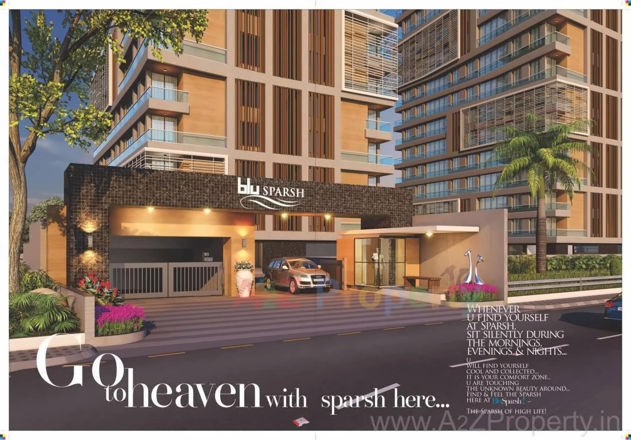 3D Elevation of real estate project Blu Sparsh located at Surat, Surat, Gujarat