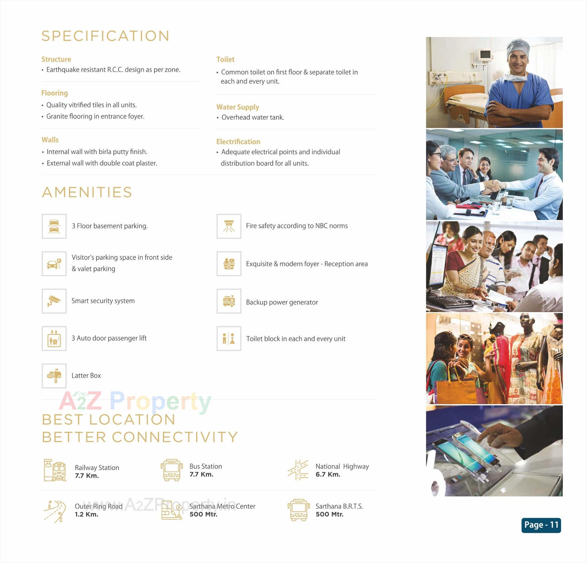  of real estate project Blue Corporate House located at Sarthana, Surat, Gujarat