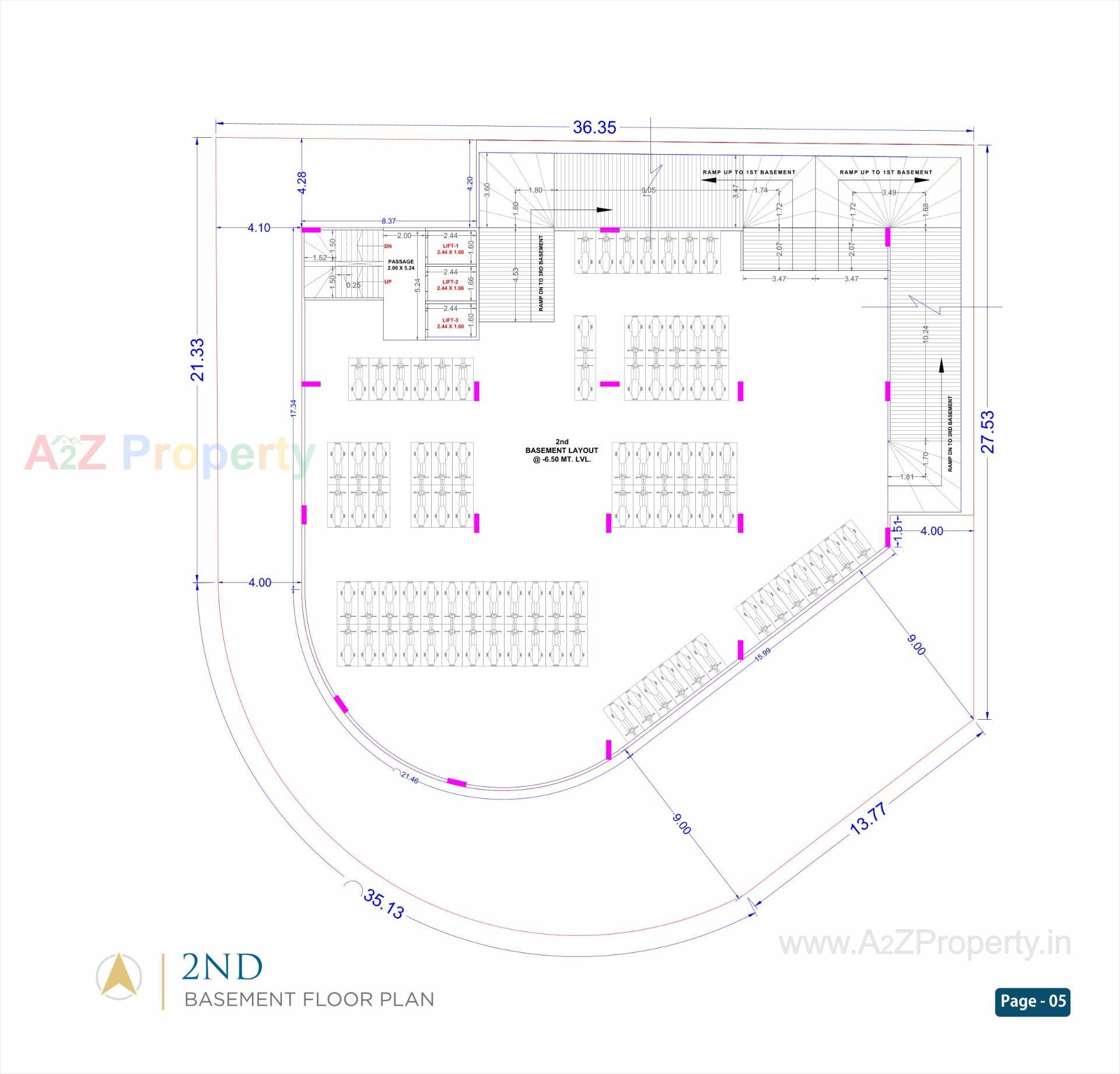 Layout of real estate project Blue Corporate House located at Sarthana, Surat, Gujarat