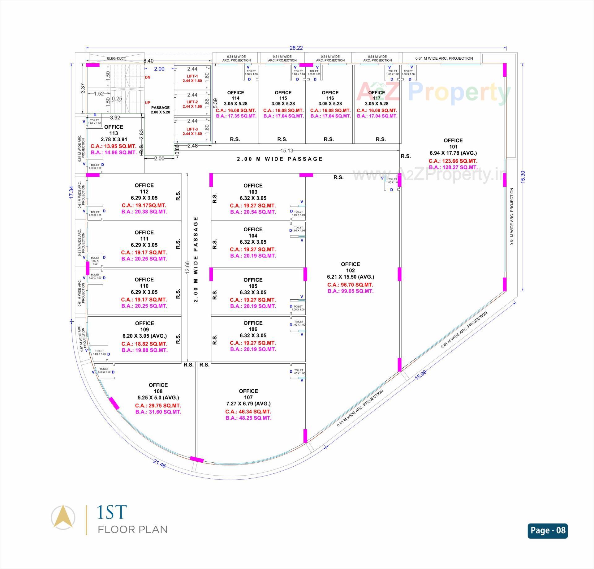  of real estate project Blue Corporate House located at Sarthana, Surat, Gujarat