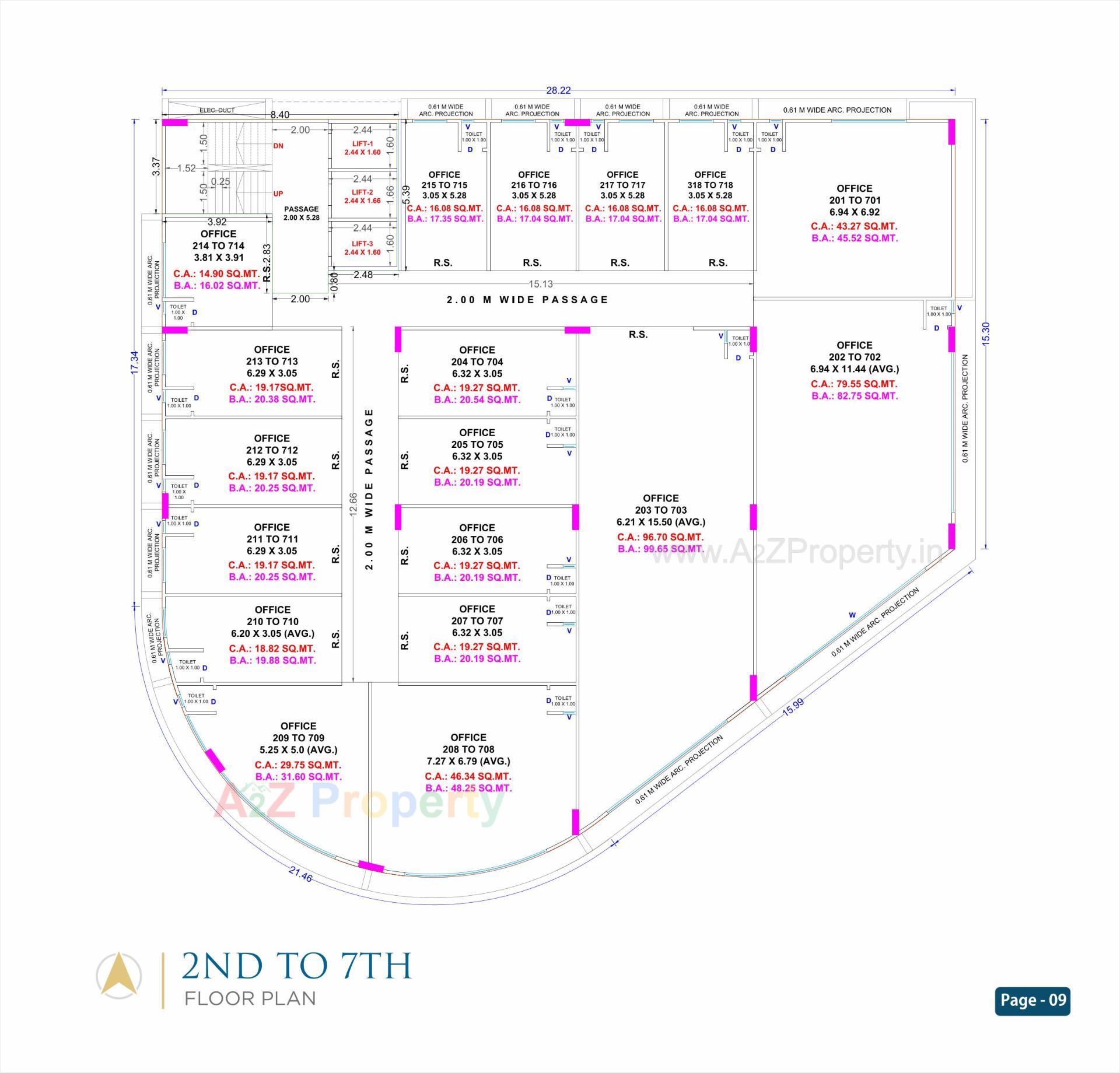  of real estate project Blue Corporate House located at Sarthana, Surat, Gujarat